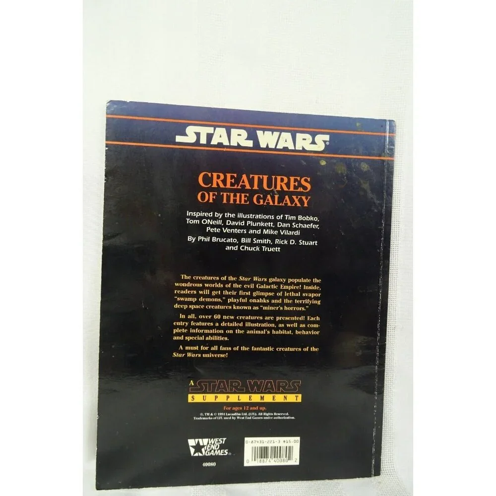 Star Wars Creatures of the Galaxy 1994 West End Games